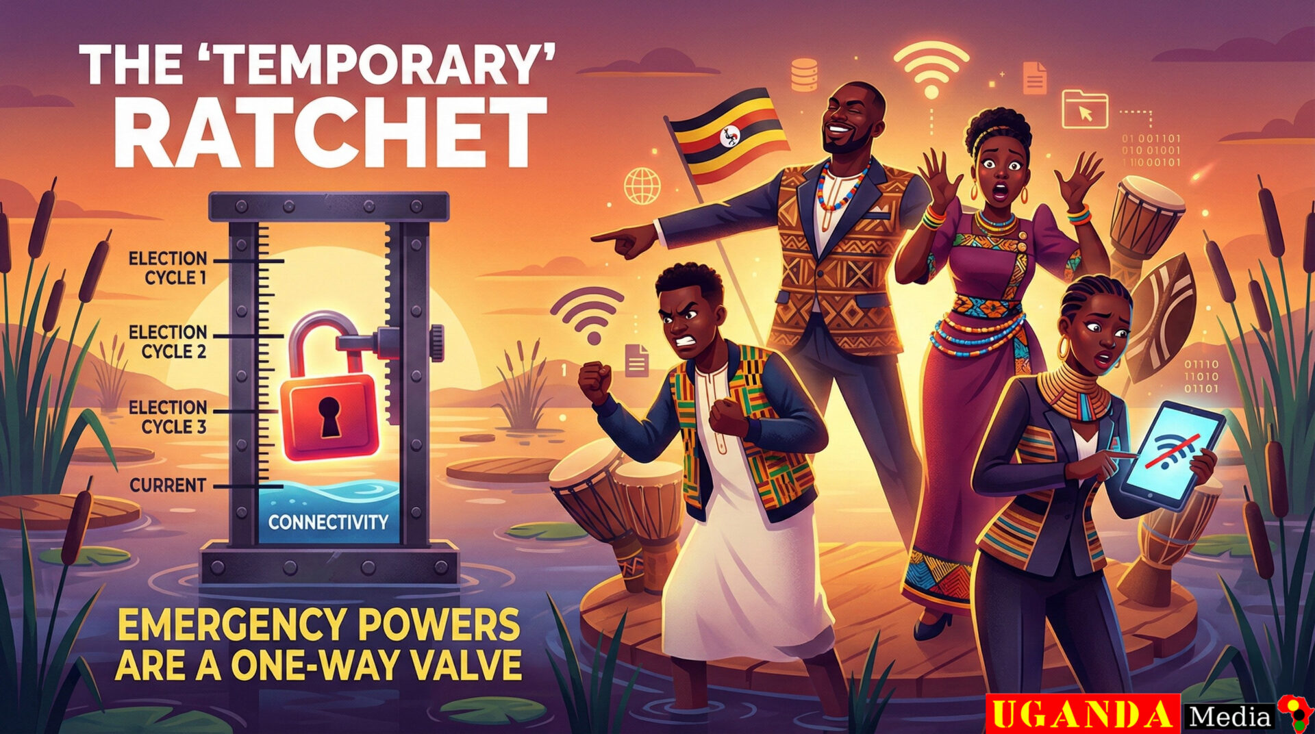 Uganda internet shutdown 2026 UCC directive